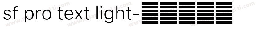 sf pro text light字体转换